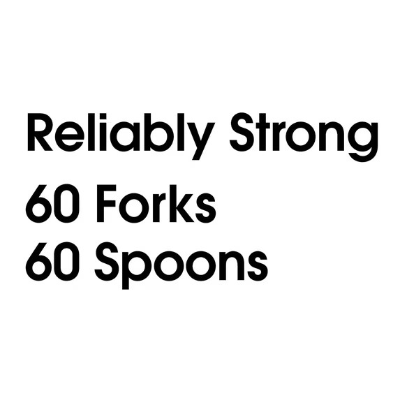 Great Value Clear Plastic Forks & Spoons Combo – 120 Count