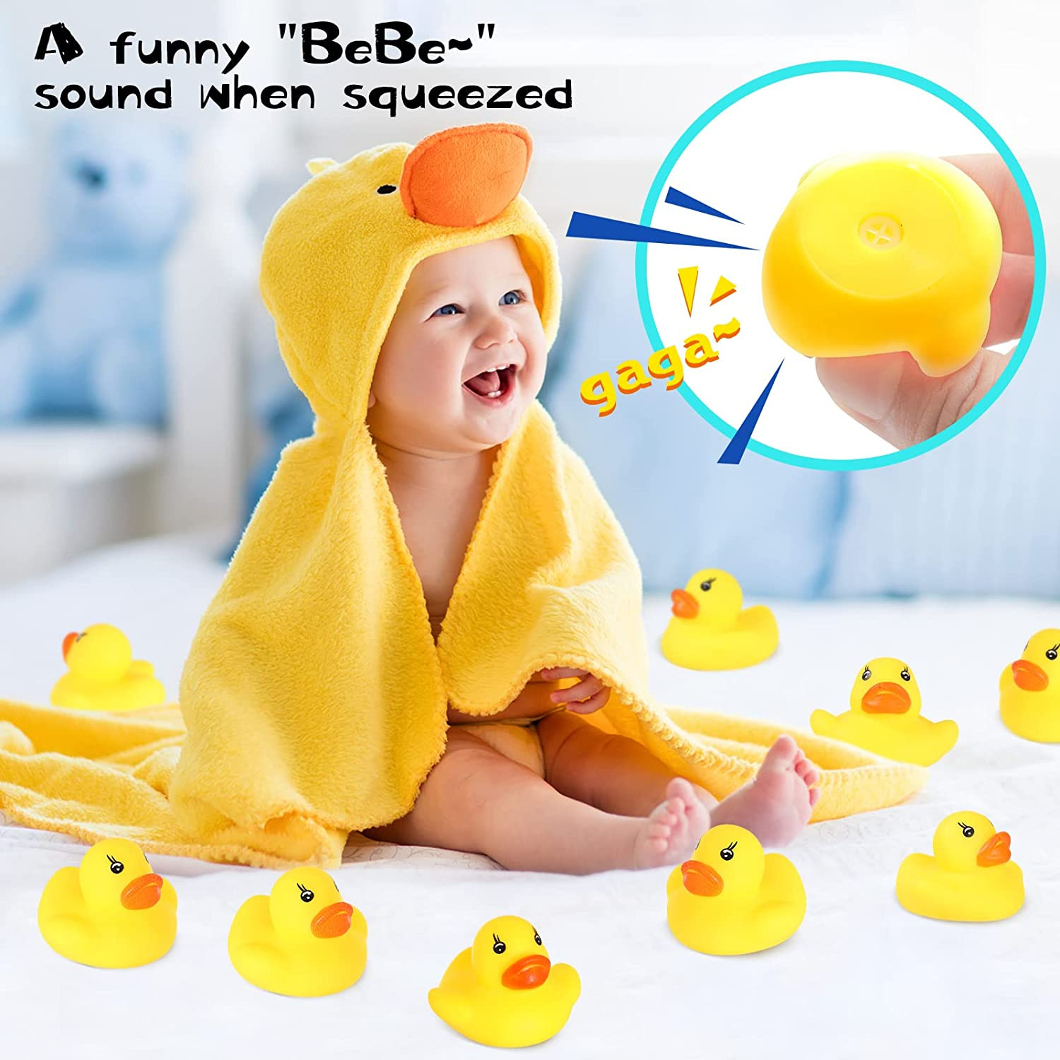 Rubber Ducks in Bulk,Assortment Duckies for Jeep Ducking Floater Duck Bath Toys