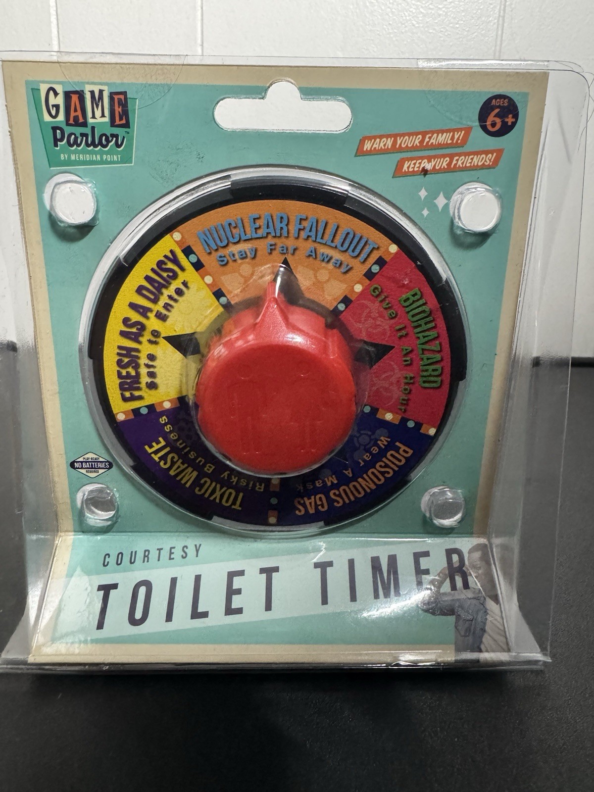 Gag Gift – Courtesy Toilet Timer~ Warn Your Family!