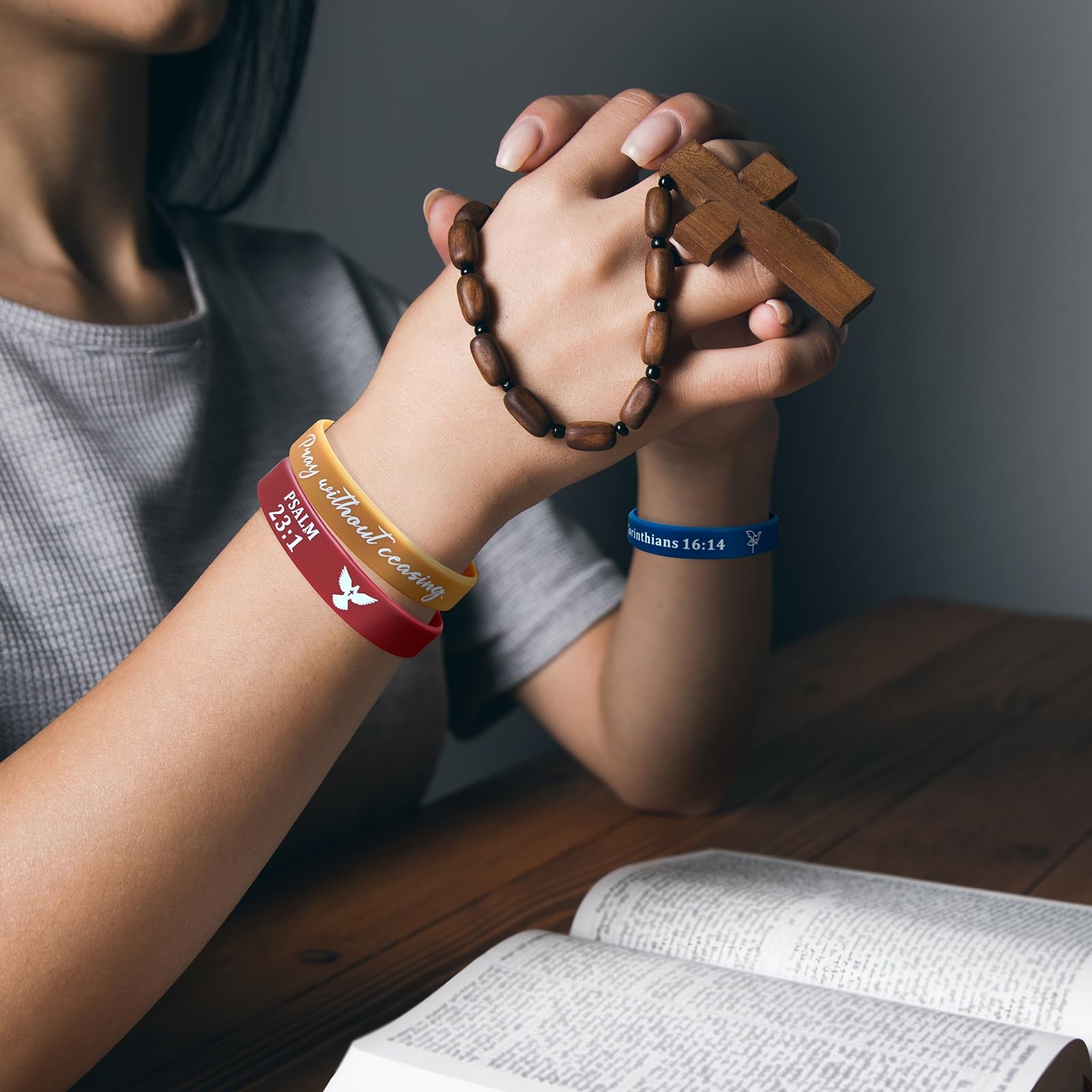 （20-pack Bible Verse Silicone Bracelets – Bulk Scripture Silicone Wristbands …