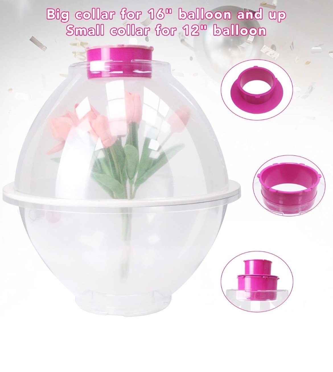 Hot Pink Balloon Stuffing Tool Kit Balloon Stuffing Machine Stuffer Set for Fill