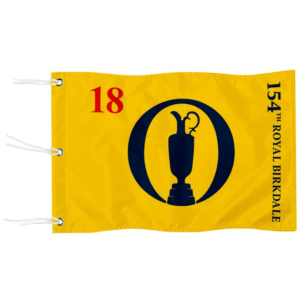 2026 The Open Championship Practic Putting Green Golf Pin Flag 13x20Inch yellow