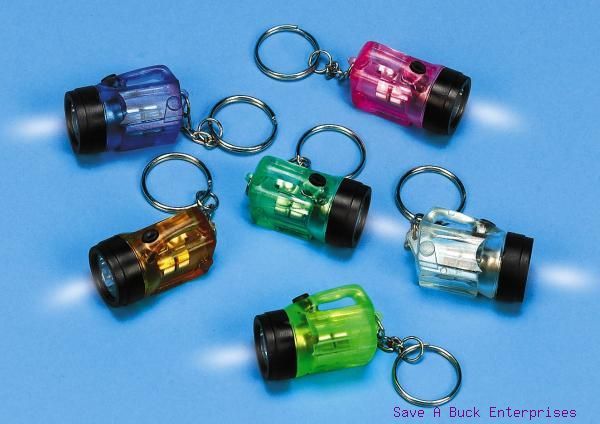 ( 216 ) 18 dozen FLASHLIGHT BULB – mini key chains – party wholesale lot