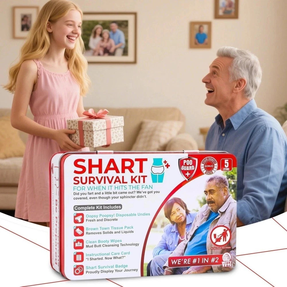 Funny Shart Survival Kit by Witty Yeti. Ultimate Poop Prank Gag Gift April Fools