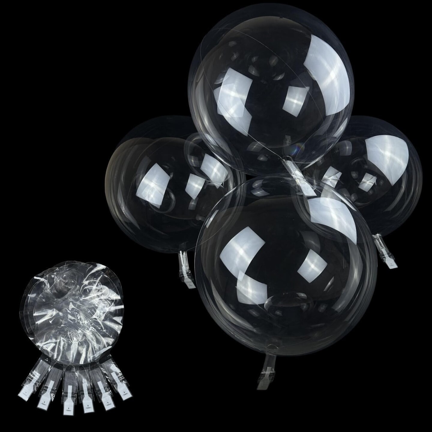 24inch clear bobo balloons (16 Pcs).