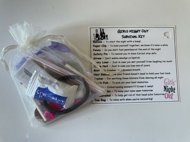 Girls Night Out Survival Kit, Novelty Keepsake, 15 items!!