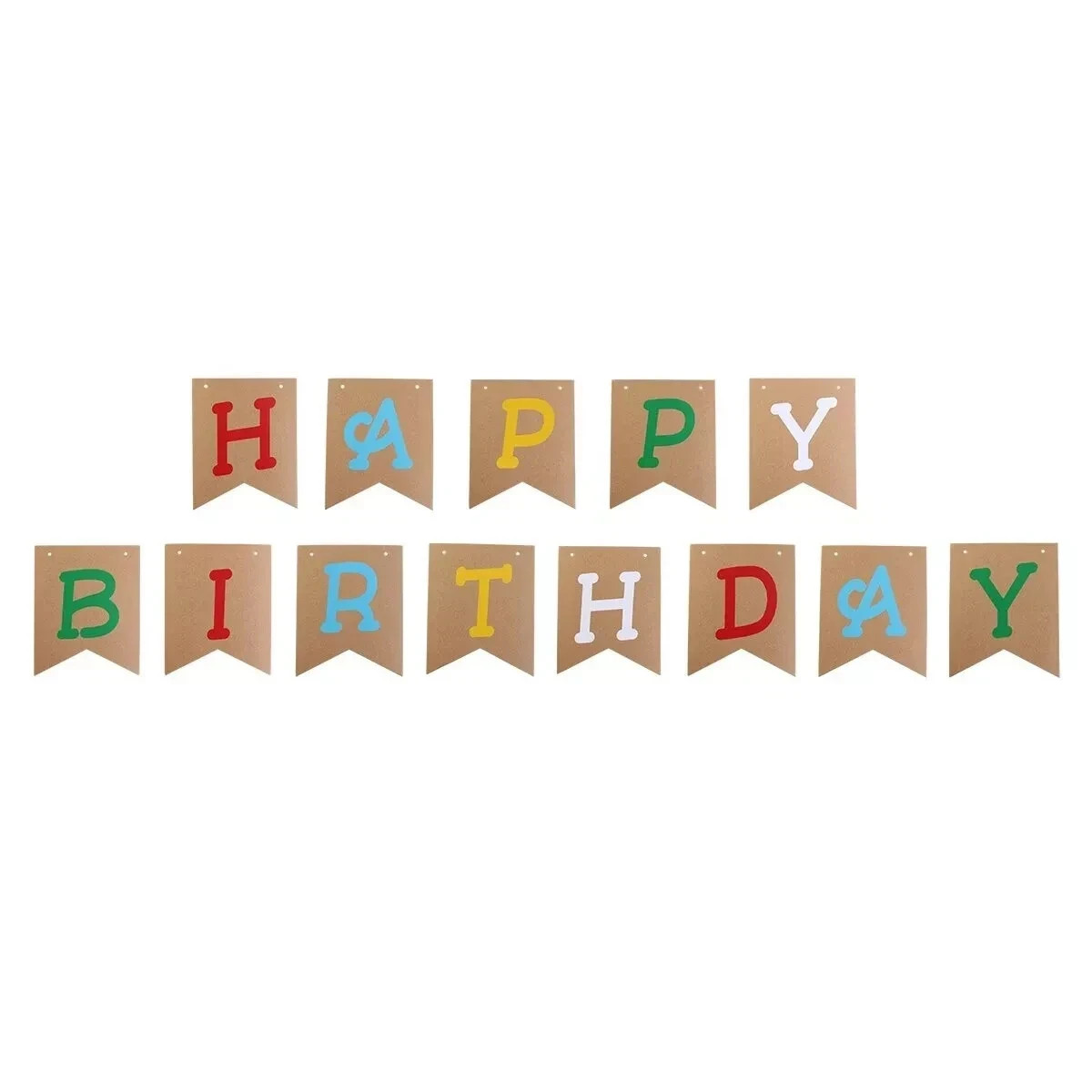 Happy Birthday Bunting Banner – Adjustable Age Number Banner for Parties