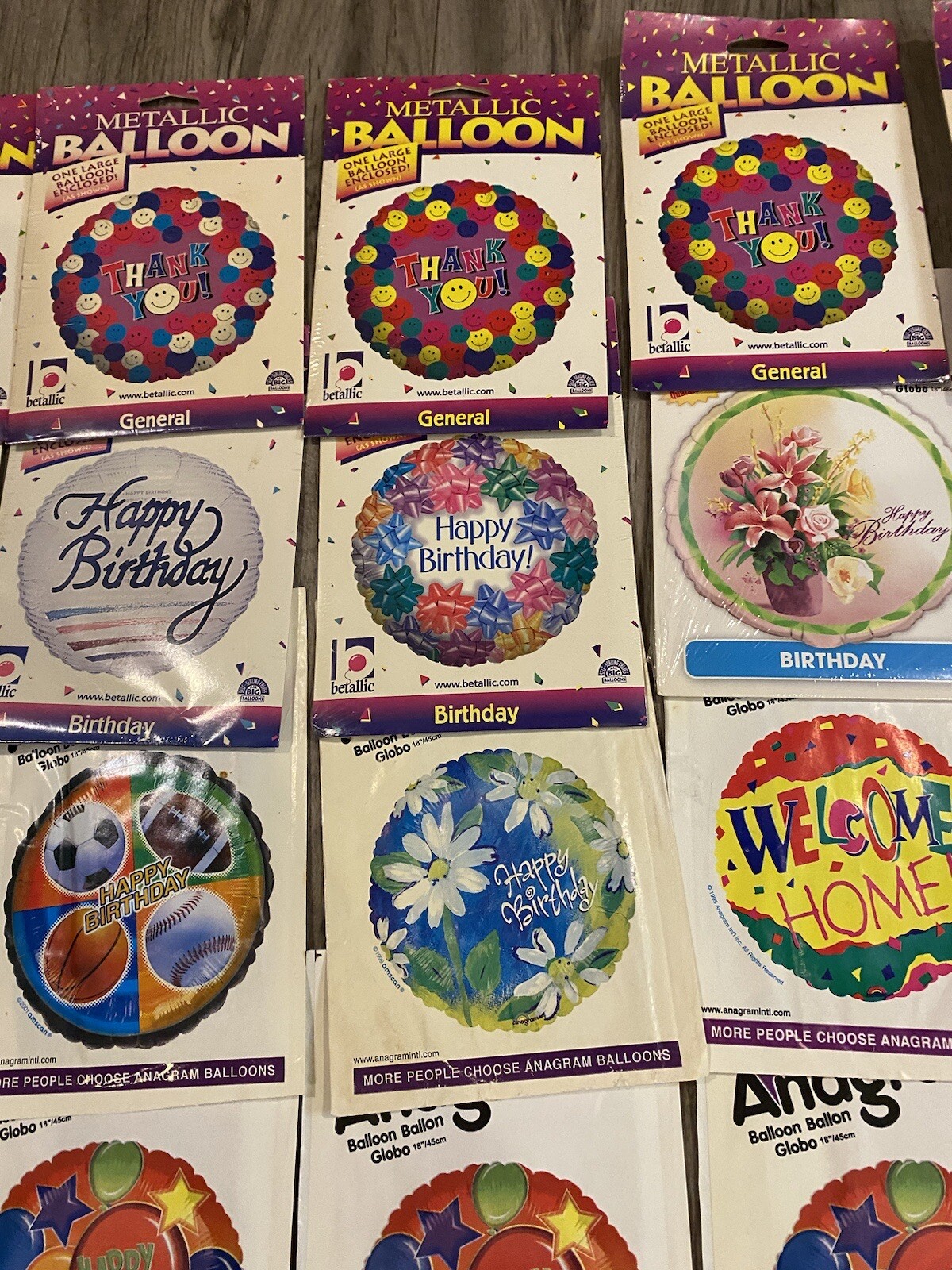 Lot of Mylar/Foil Balloons 46 All Occasion Vintage