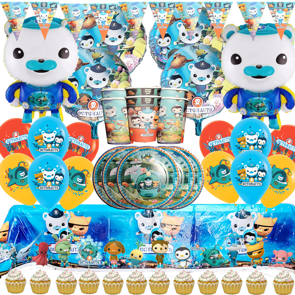 OCTONAUTS BIRTHDAY PARTY CUPCAKE TOPPER BALLOON CAKE party decoration theme idea