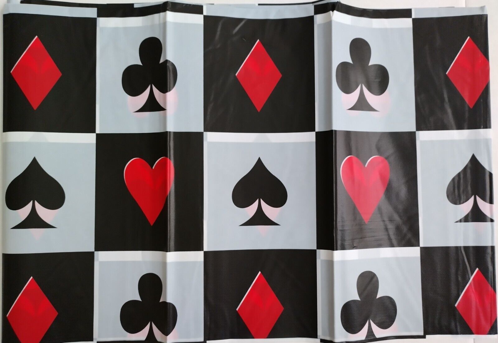 Table Cover Casino Event Decoration Unisex Adult Tablecloth Happy Birthday Party