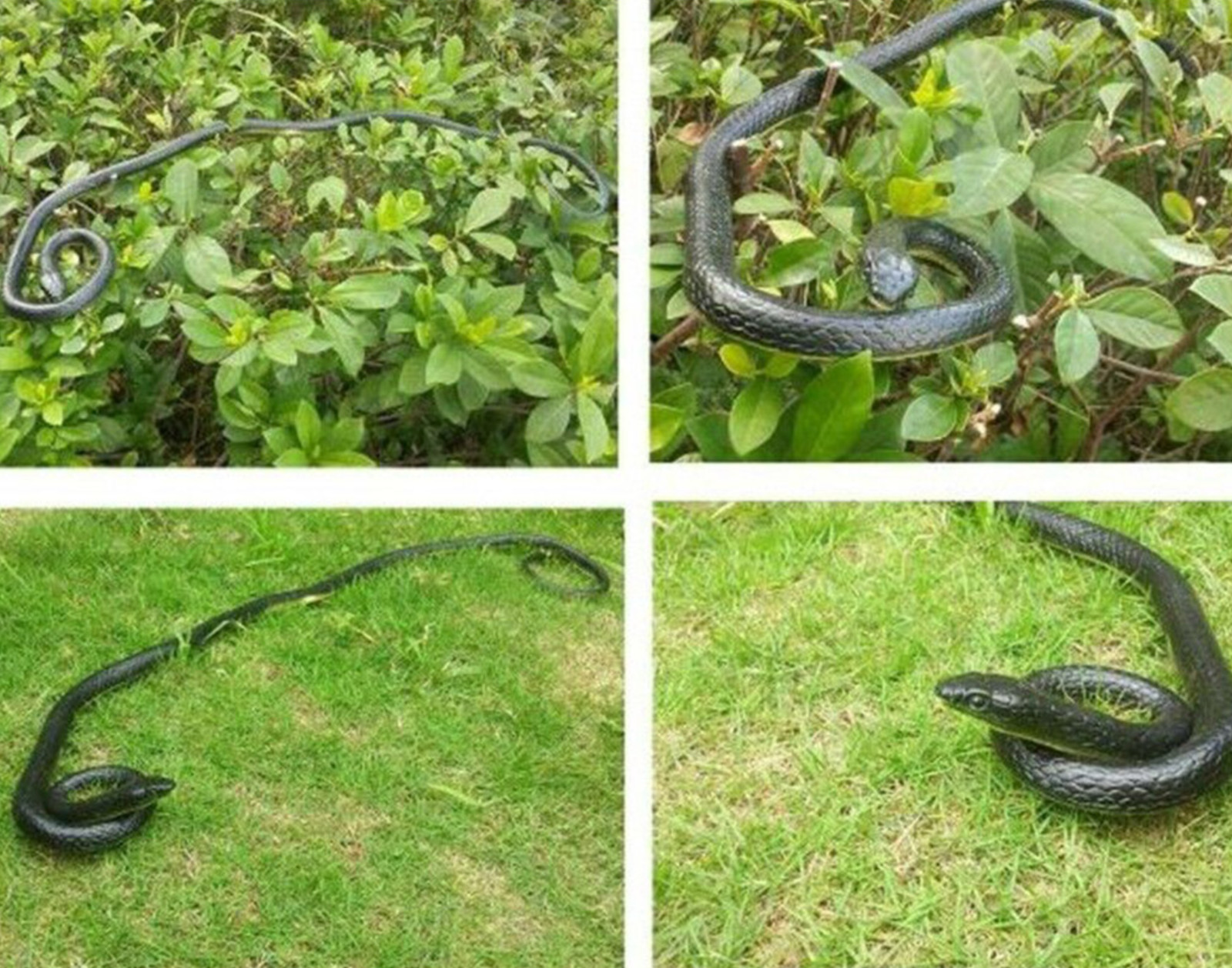 Fake Realistic Snake Lifelike Real Scary Rubber Toy Prank Party Joke For Garden
