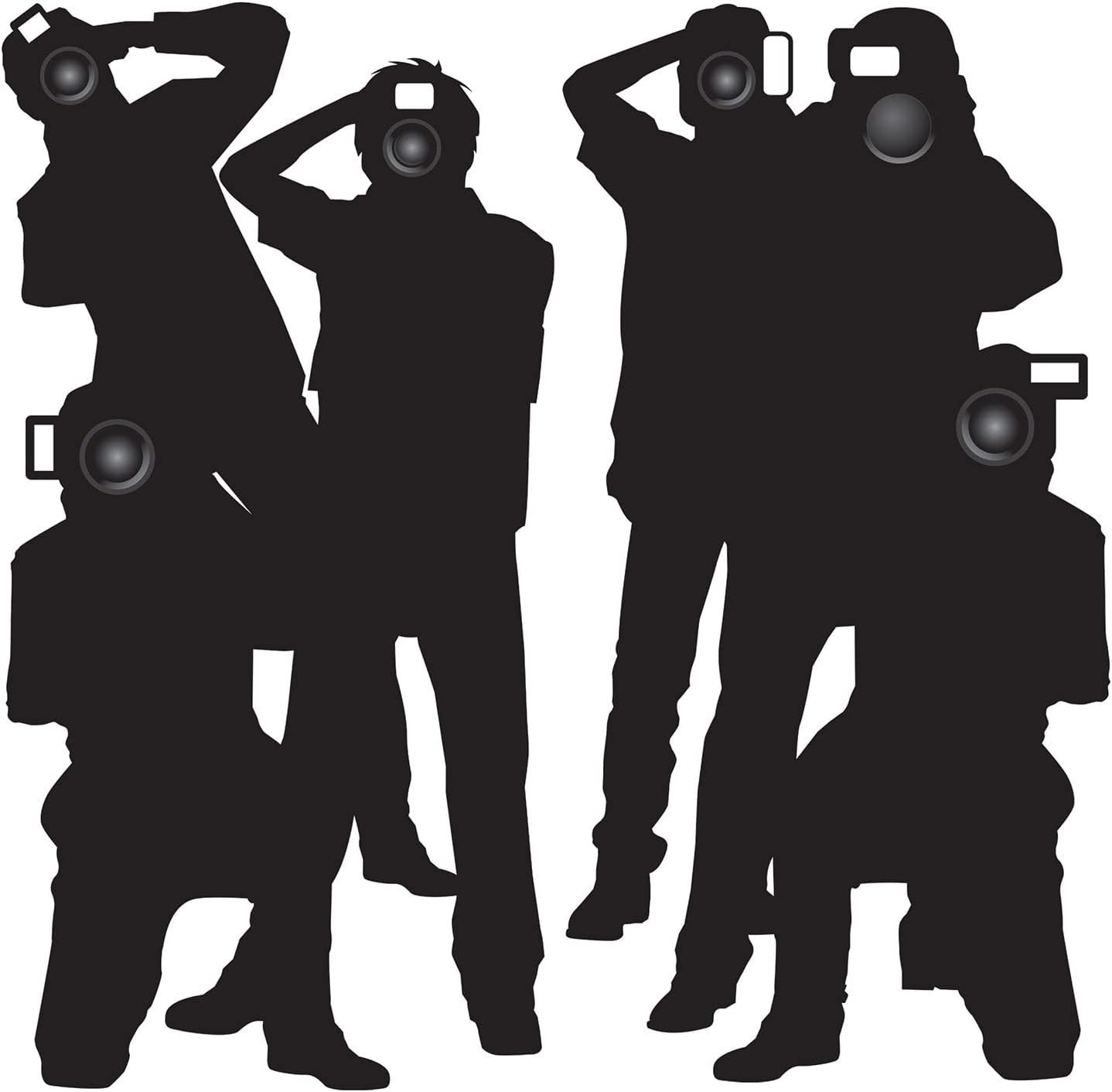Paparazzi Wall Decor 2pcs Hollywood Backdrop Decorations for Parties