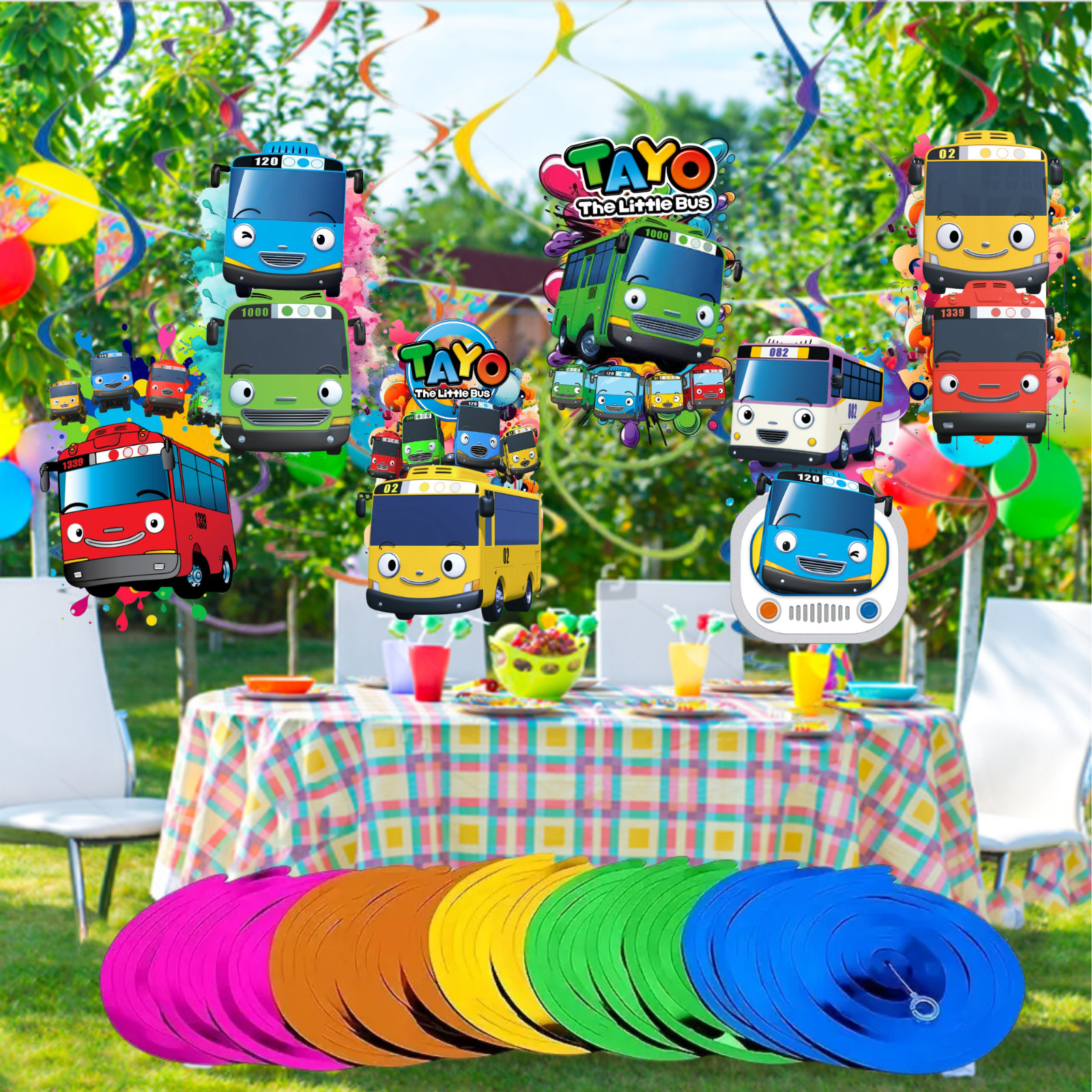 TAYO THE BUS birthday party supplies favor centerpiece decoration event theme