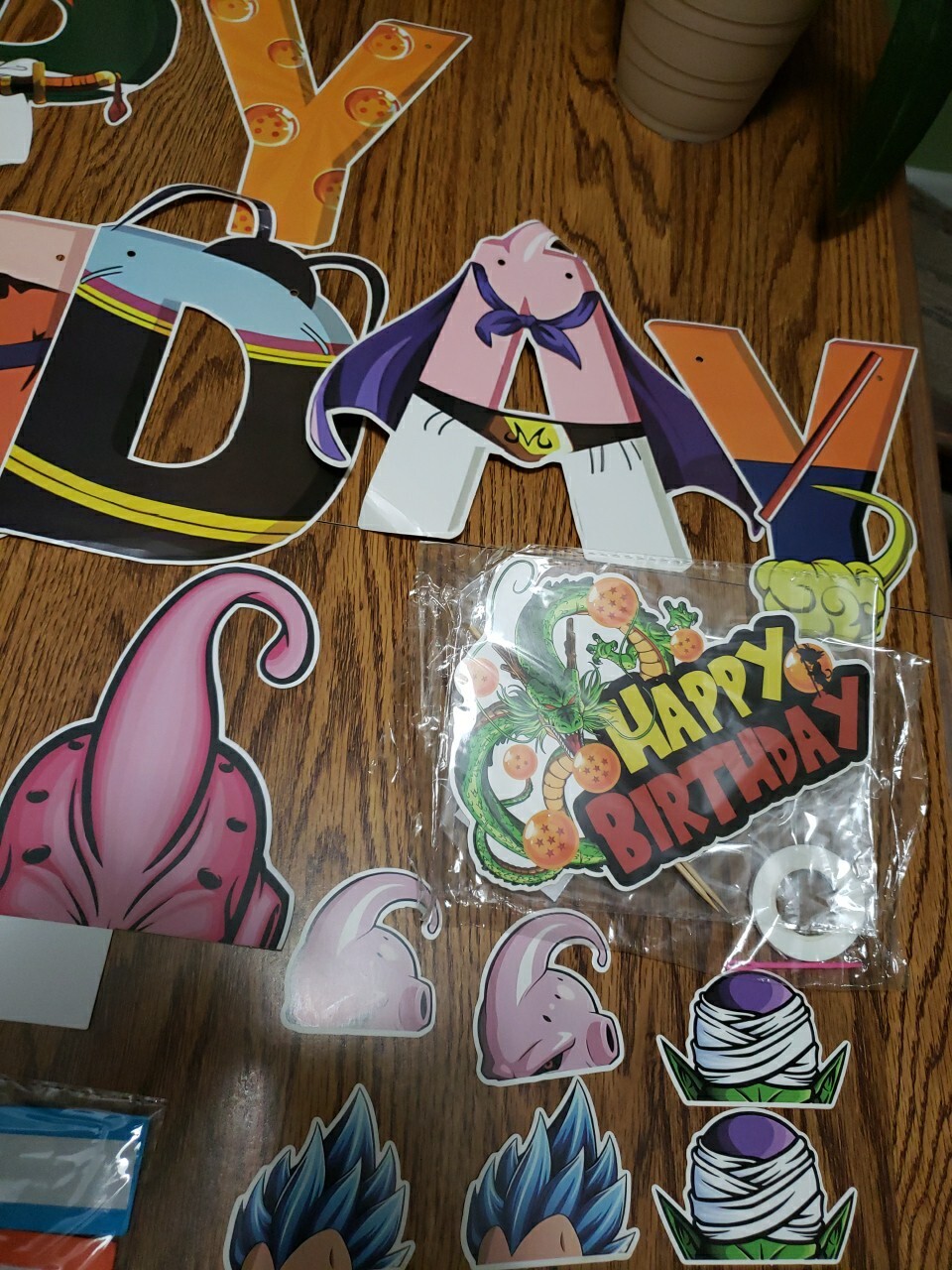 Dragon Ball Z Party Supplies Over 50 Pcs (24 Balloons, 24 Cupcake Toppers) New