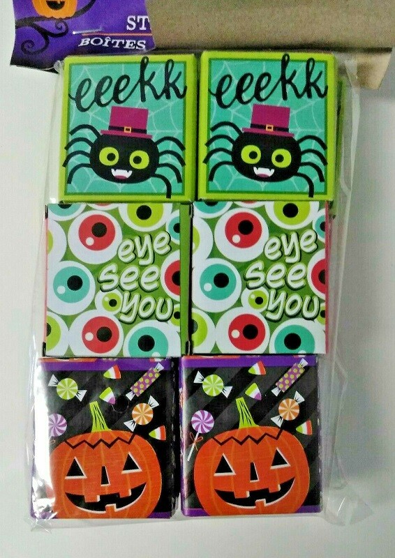 Halloween Treat 32 BOXES OF STICKERS (2 Pks of 18) Small Party Bag Fillers