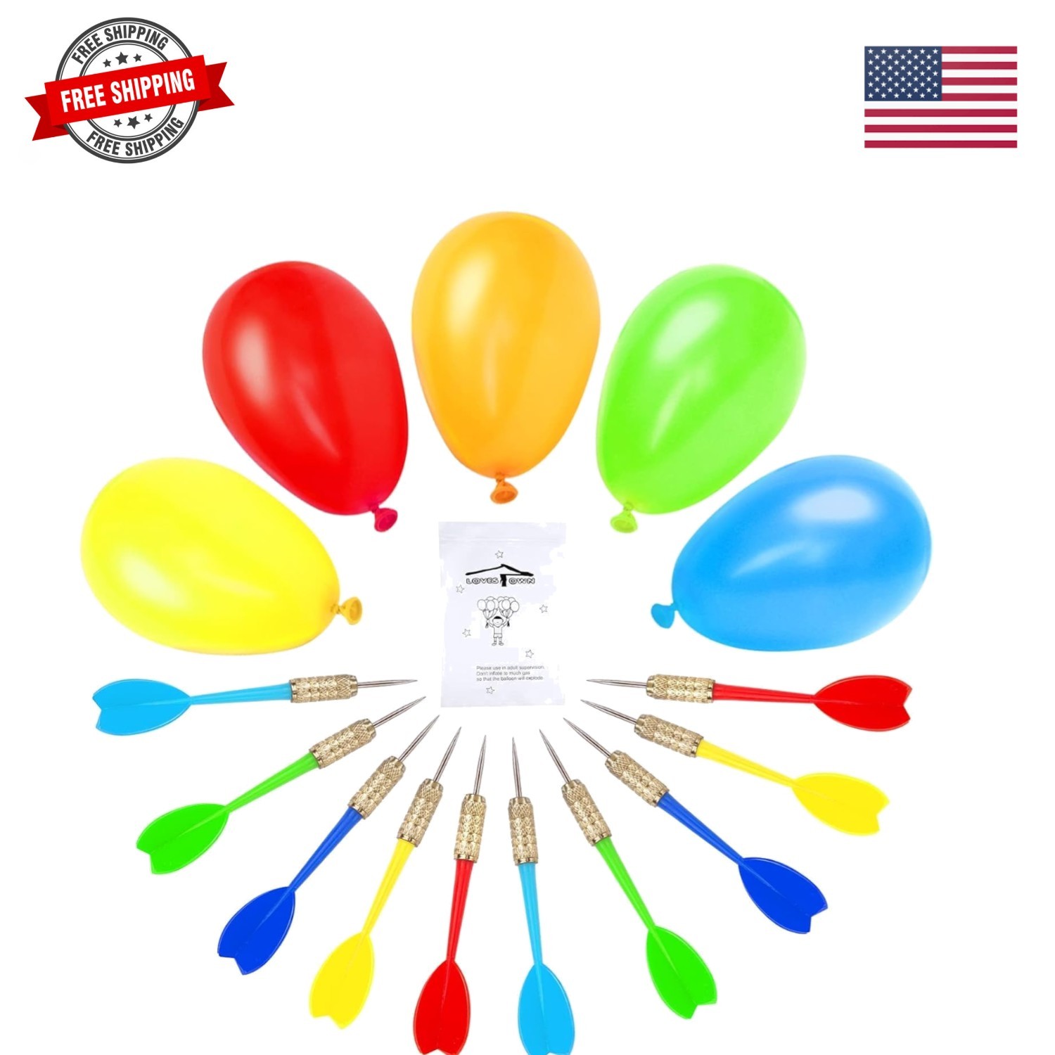 510PCS Dart Balloon Game Set, Carnival Games for Kids & Adults, Outdoor Party…