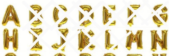 Gold Solid Foil Letter Balloons HANNAH’s name Party Decoration sold together.