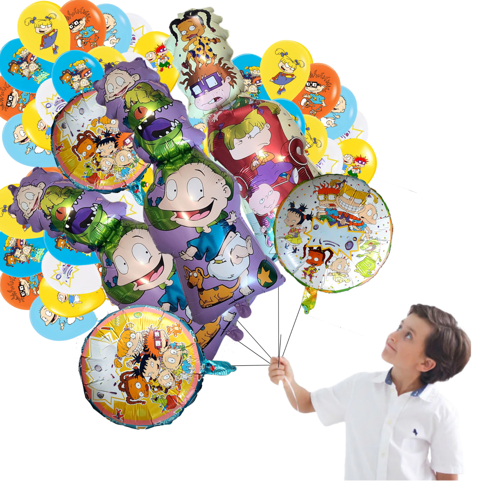 RUGRATS CUPS PLATE BANNER PARTY TABLE COVER SUPPLIES BALLOON CUPCAKE TOPPER CAKE