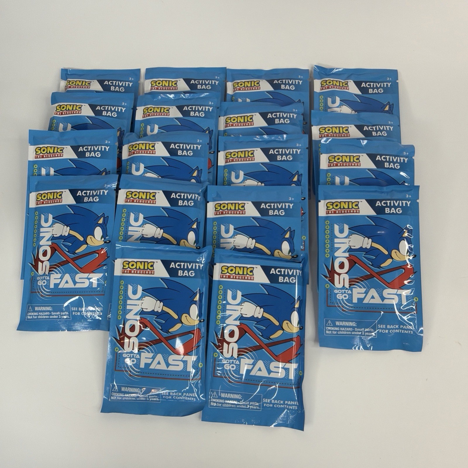 Sonic Birthday Party Favors Sonic the Hedgehog Activity Bag Lot Of 18