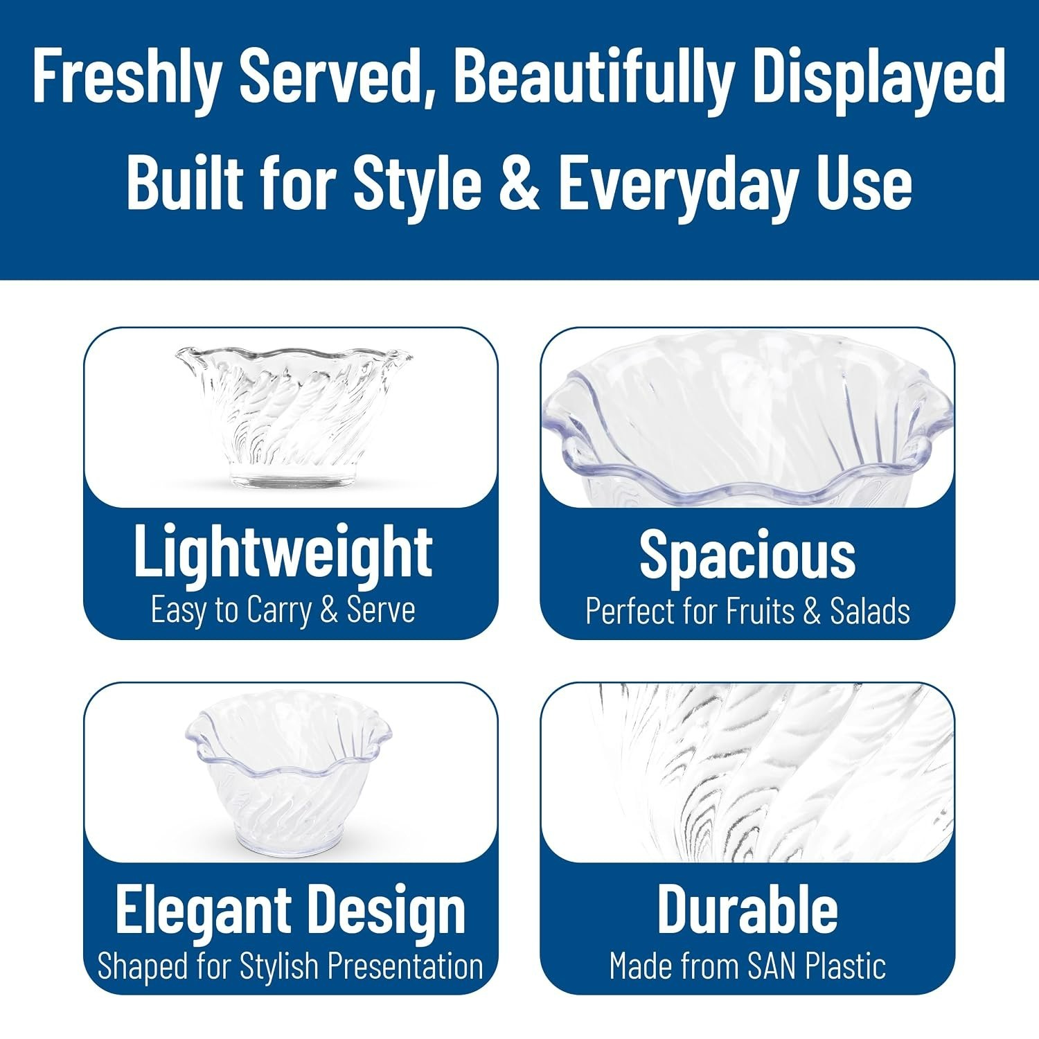 Versatile 5.4 oz Plastic Parfait Cup – Dishwasher Safe Serving Solution