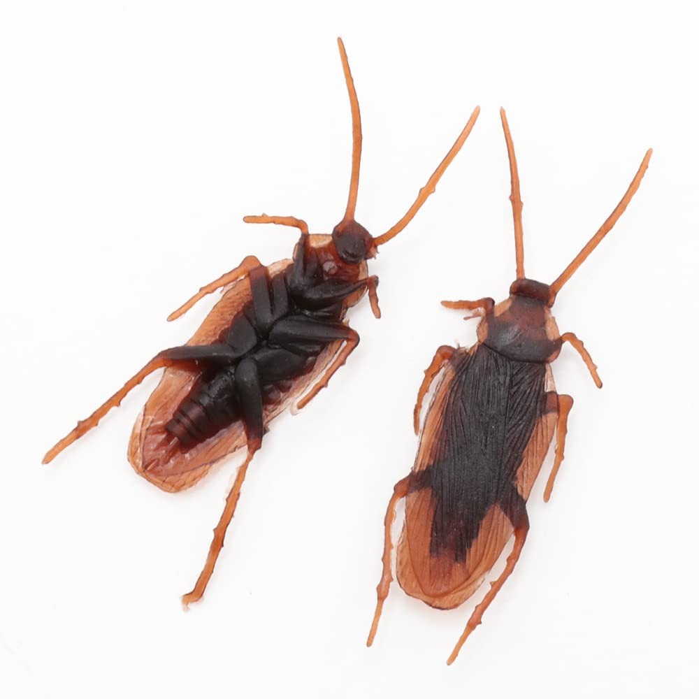 30PCS Prank Fake Cockroach Roach Insects Mock Joke Toys Prank Scary Trick Bug…