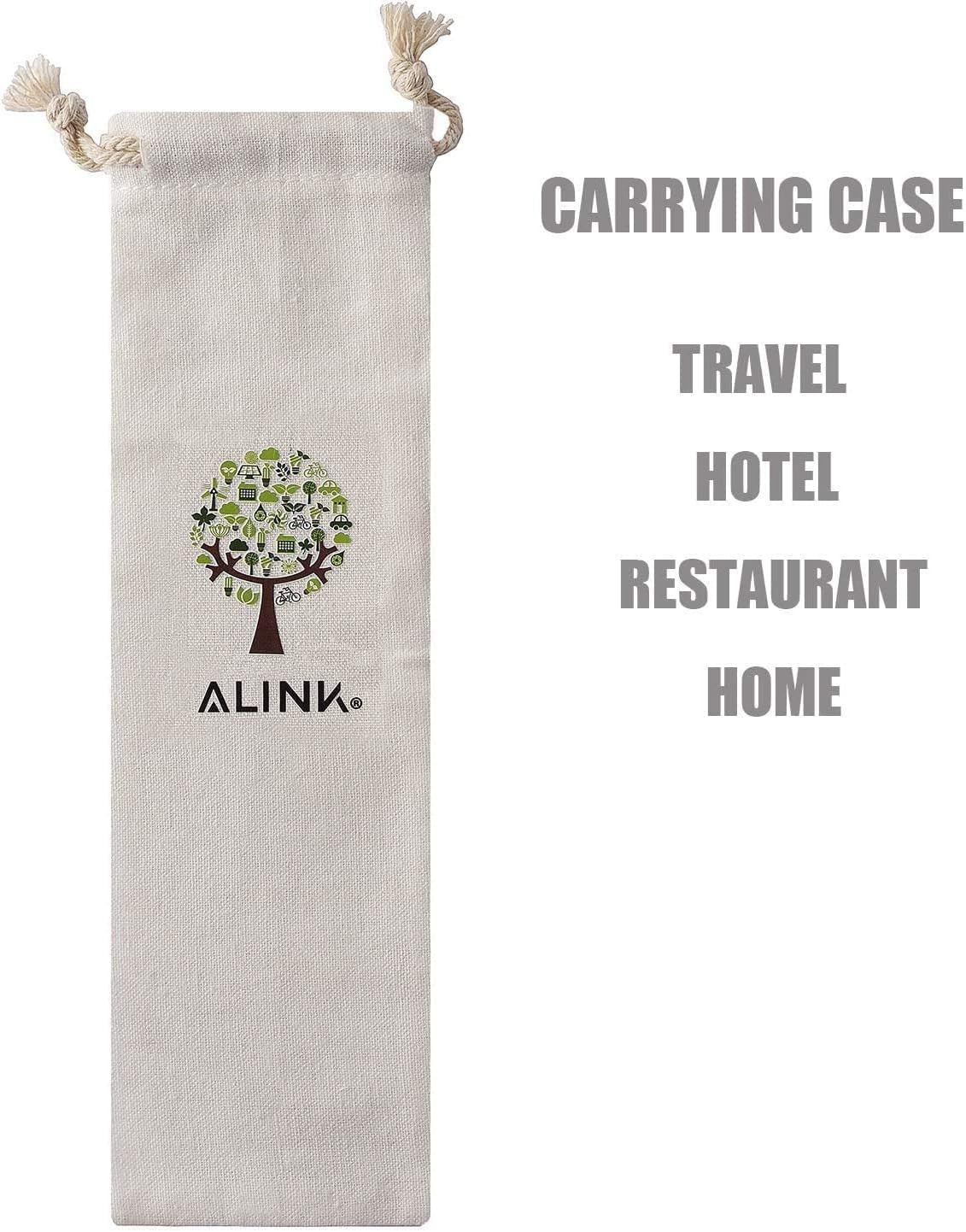 ALINK Reusable Silicone Boba Straws, Extra Large Bubble Tea Smoothie Straws for