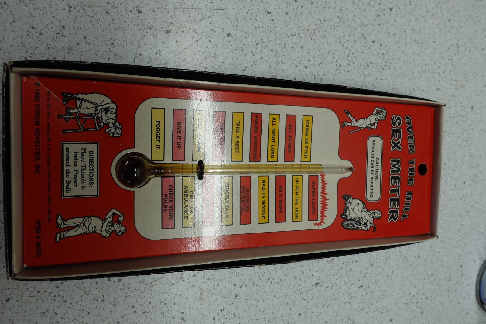 Vintage “Over the Hill Sex Meter” Novelty Prank Gift 1992 Forum Novelties Inc