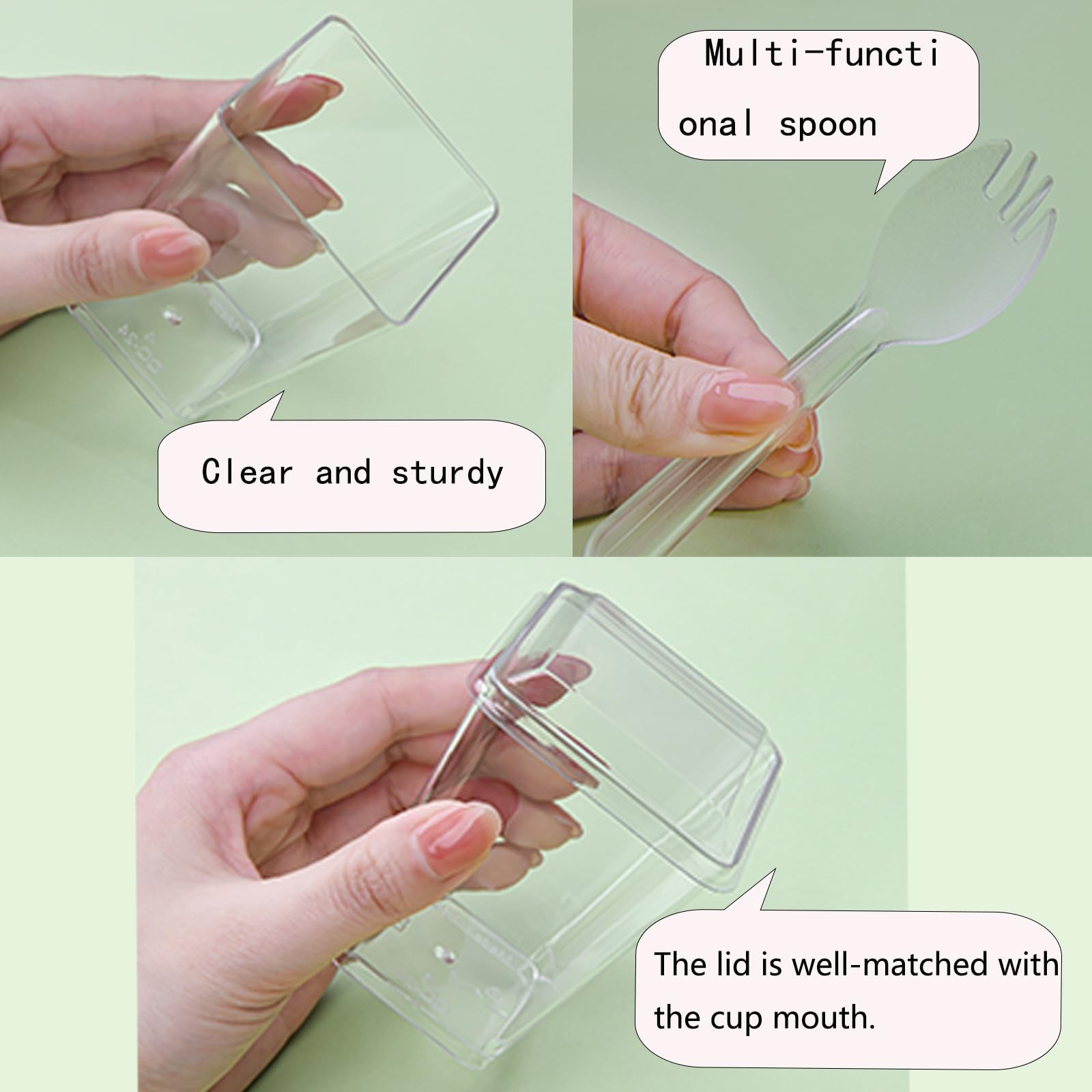Toowood 5.4oz clear dessert cups 100pcs