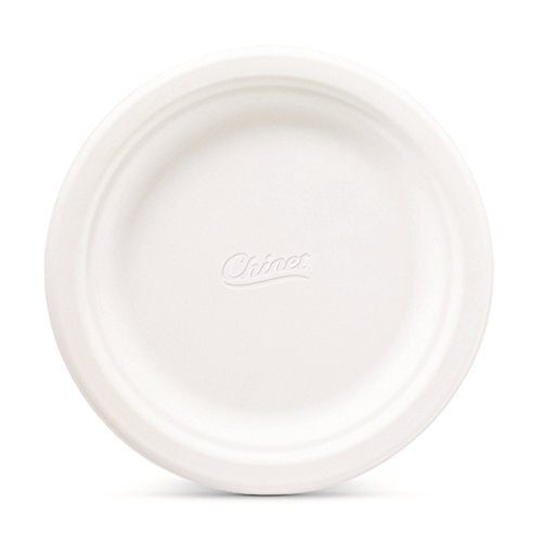 Classic White Round All Occasion Fiber Plates 8.75 Inch 72 Count