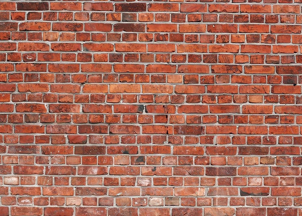Red Retro Brick Wall Photo Backdrop Polyester Brick Photography Background
