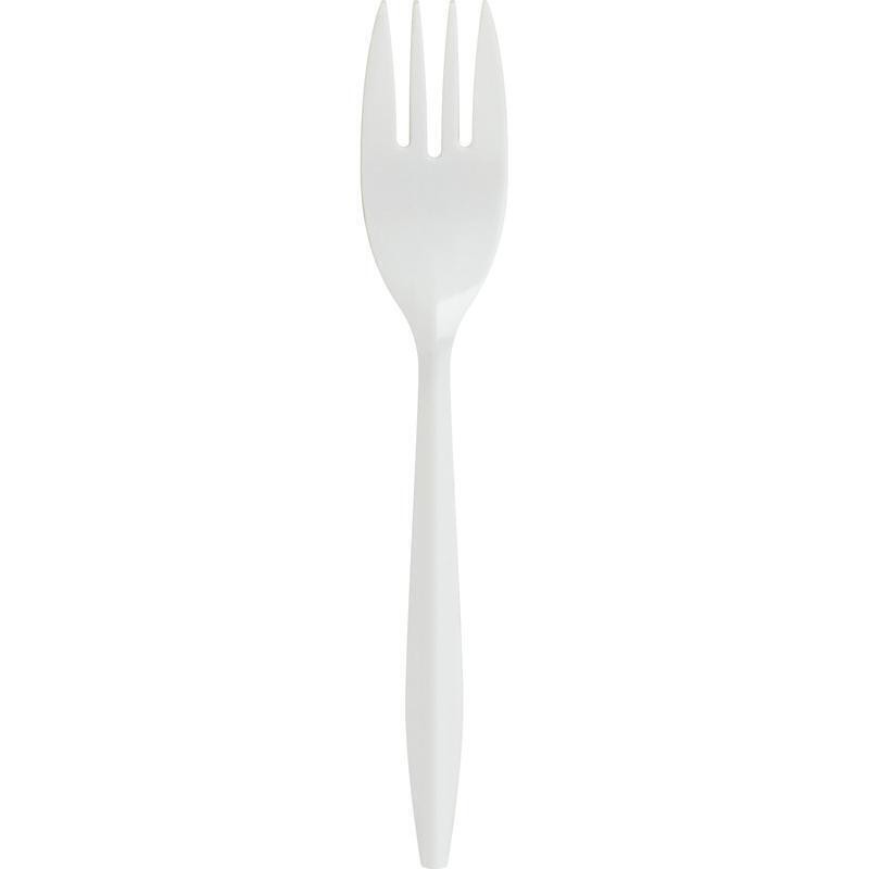 Plastic Forks Medium Weight Disposable Cutlery 1000 Count Polypropylene New