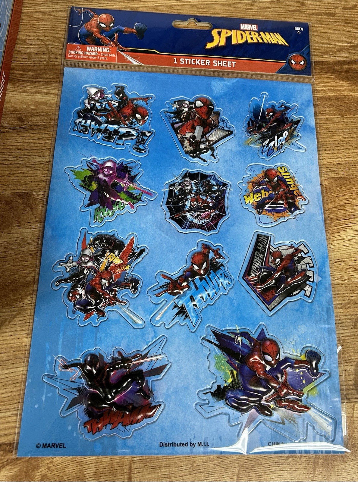 Marvel Spider-Man Sticker Sheets Lot 24 Pack Display Box Party Favors Classroom
