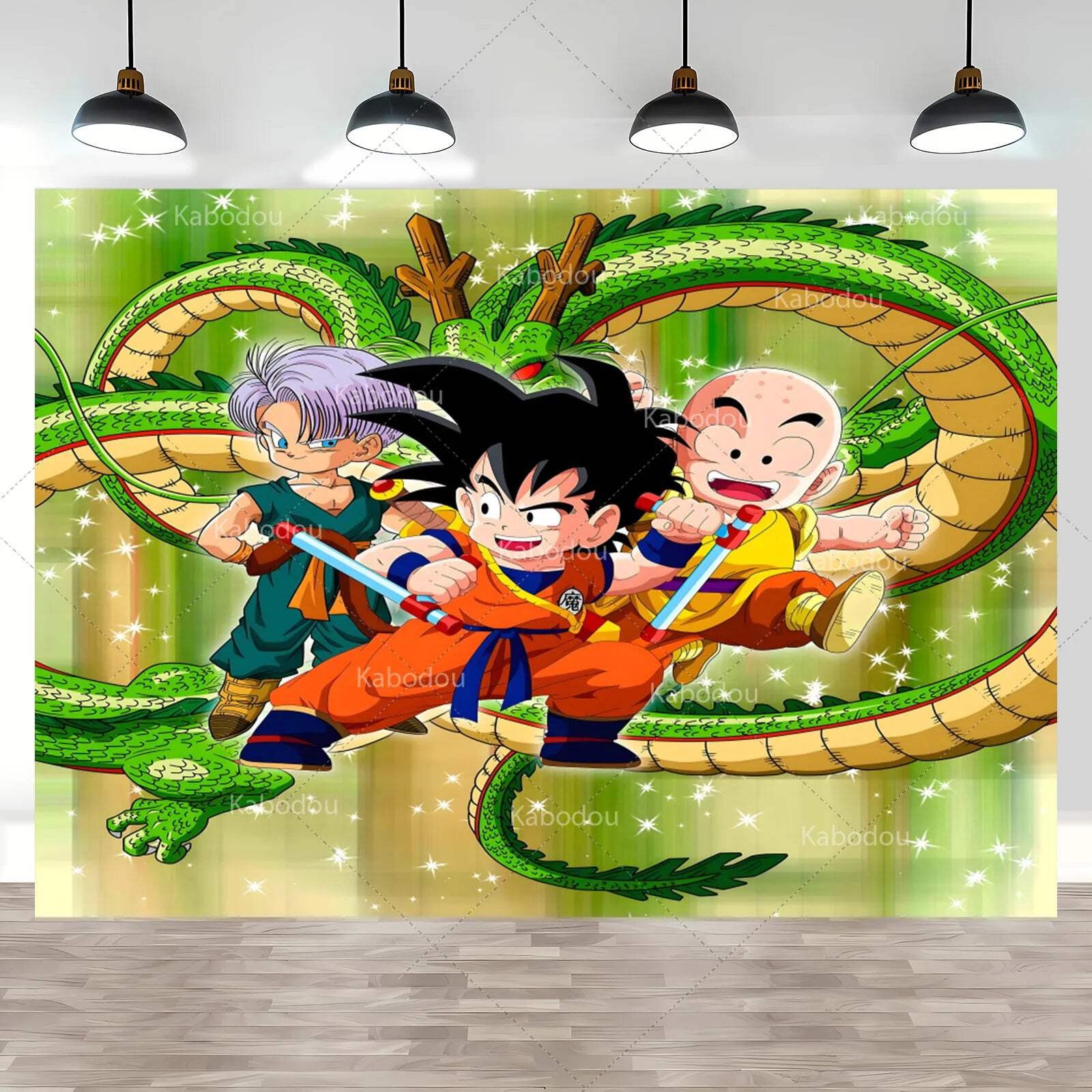 Dragon Ball Baby Goku Party Backdrop Kids Boy Birthday Photograph Background Gol