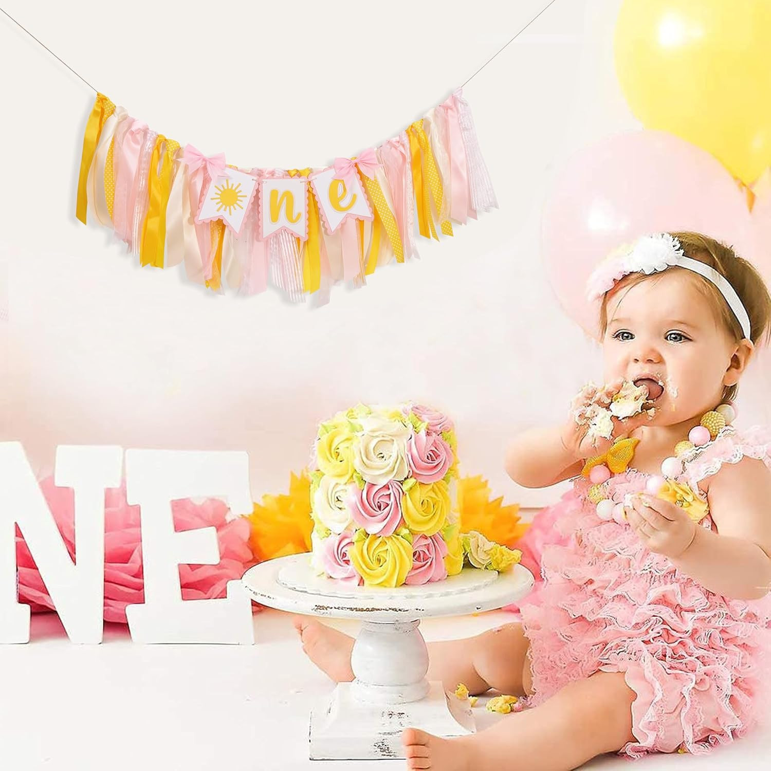 You Are My Sunshine 1St Birthday High Chair Banner – Sunshine Themed Party Decor