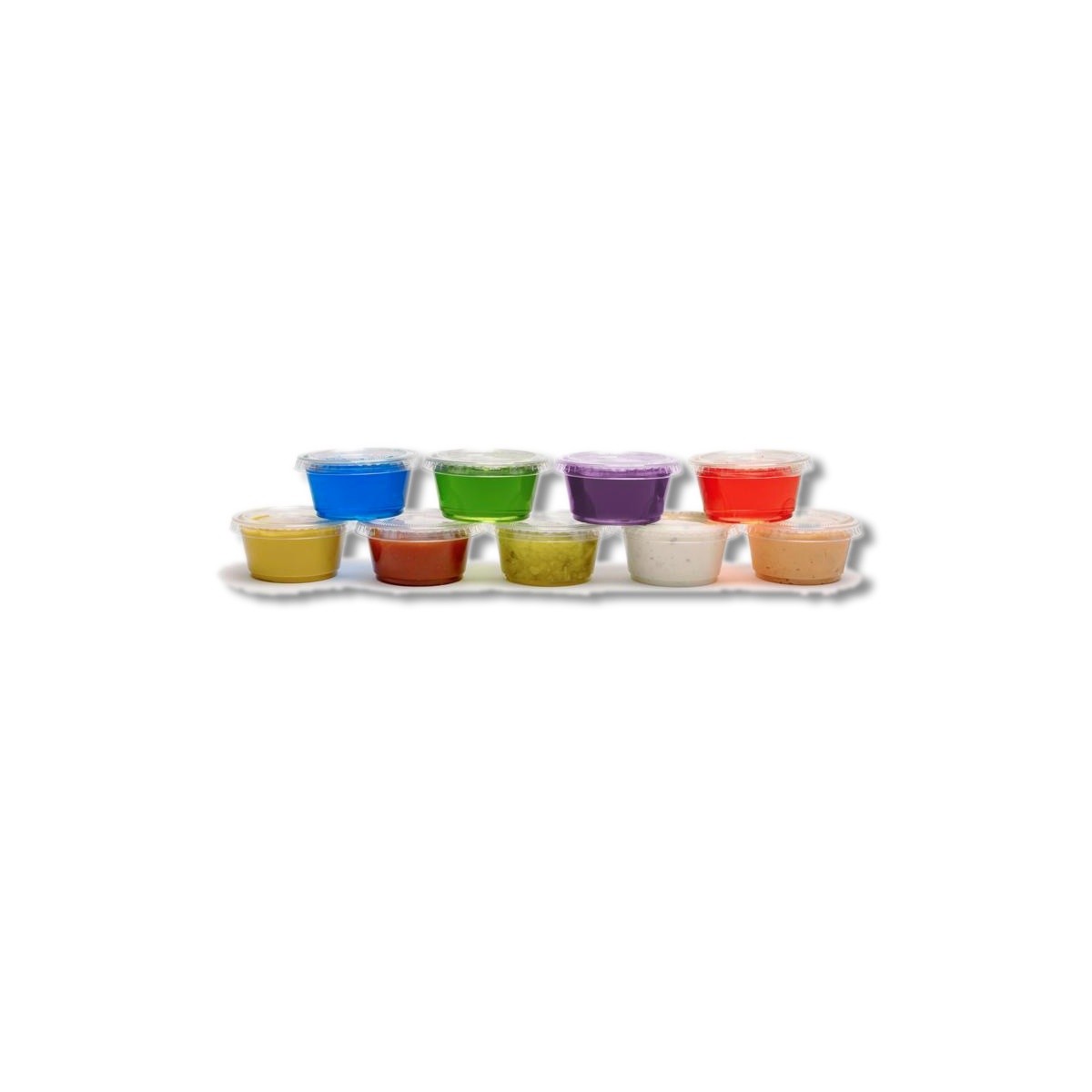 Viovia 2 oz Clear Polypropylene Tasting Cups with Lid VIO-0372