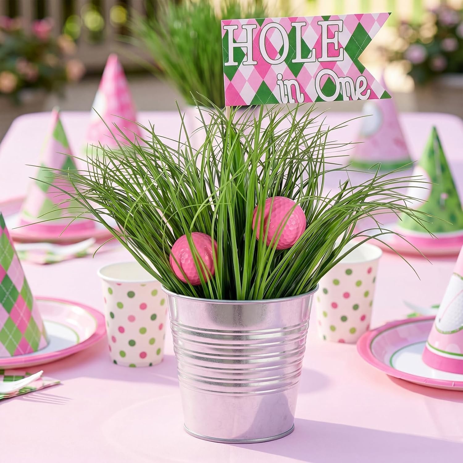 6 Set Golf Party Table Decorations Kit Includes 6