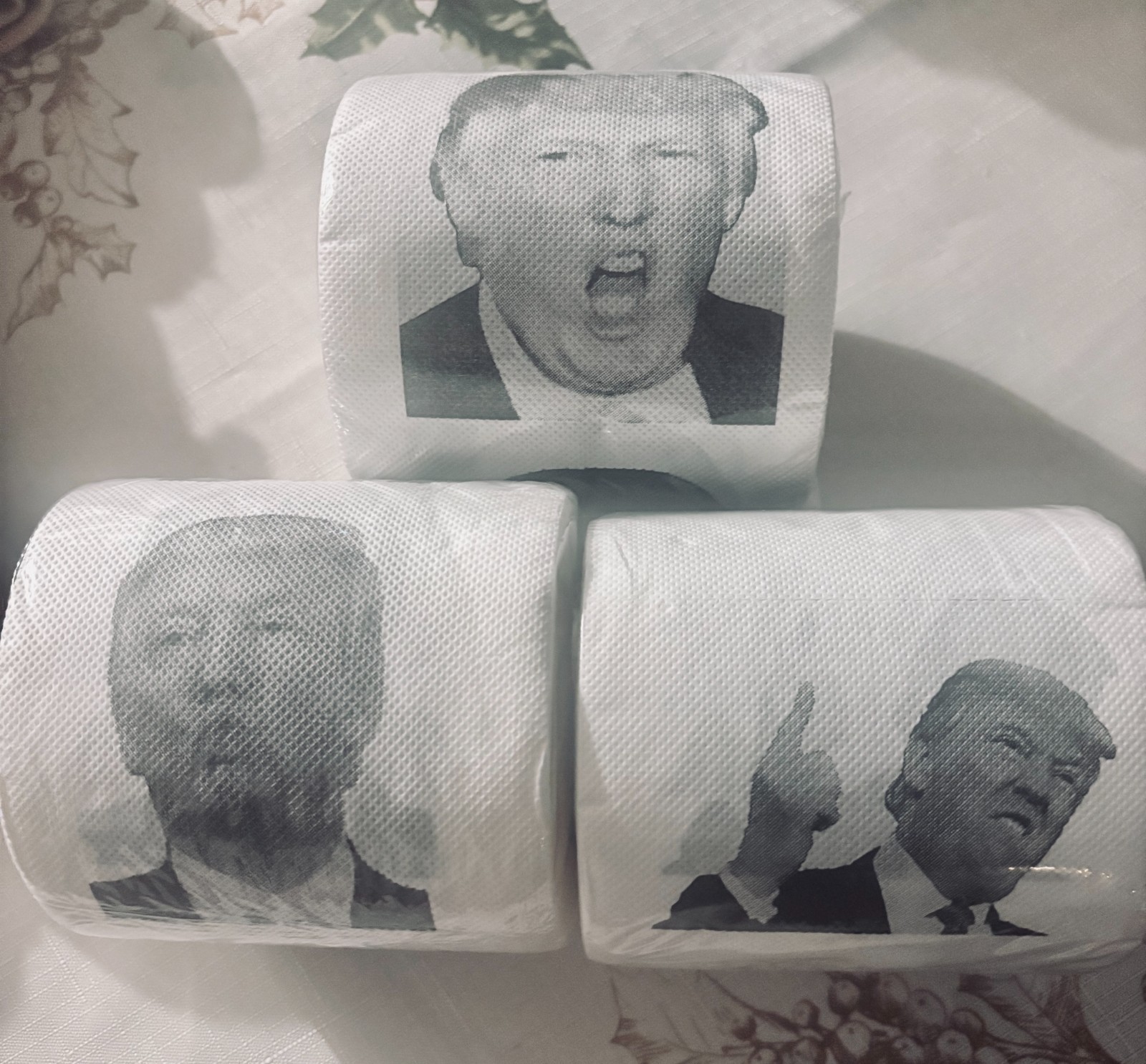 2 Donald Trump Toilet Paper Roll, Funny Political Humor Joke Gift,