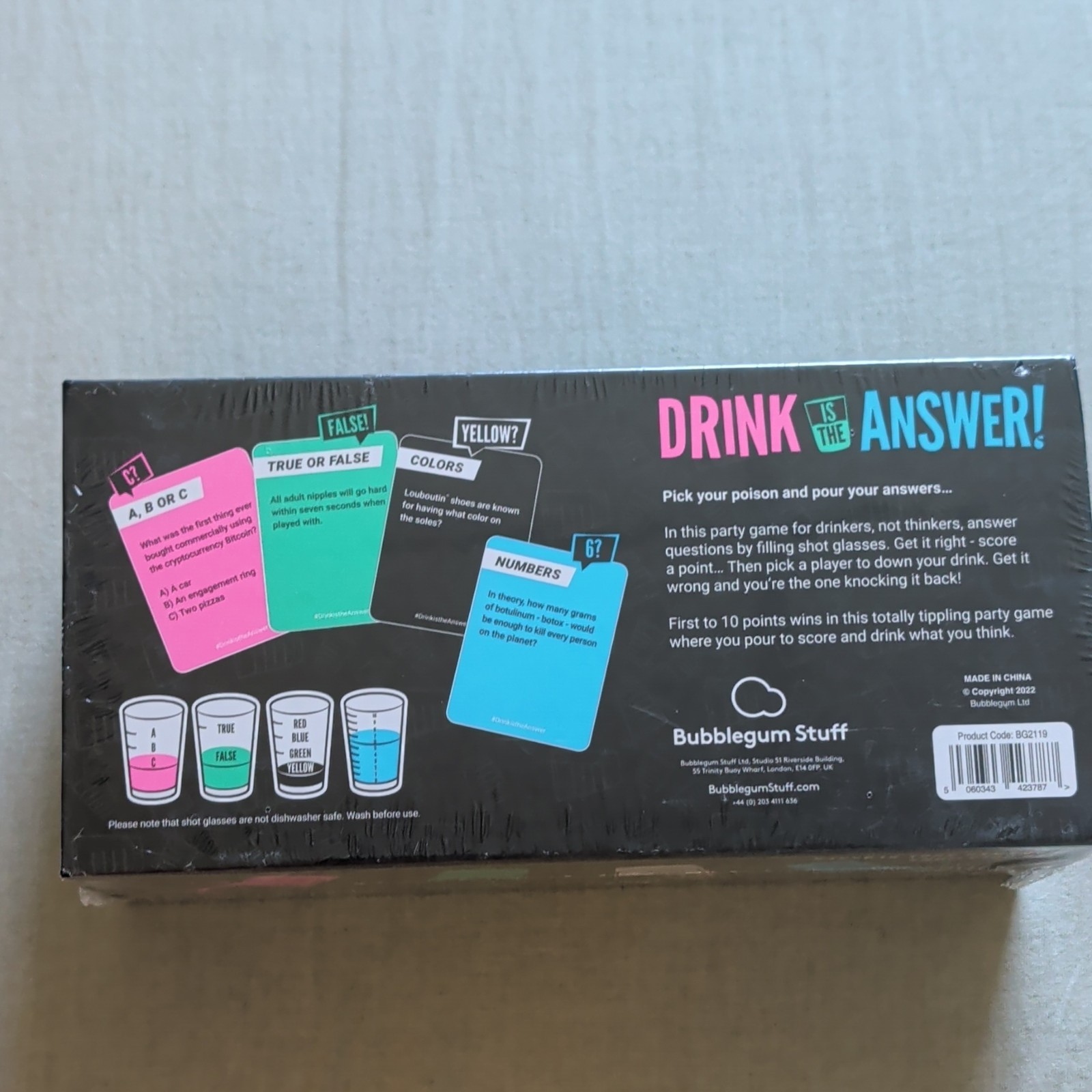 Drink Is the Answer! Party Drinking Game Sealed Brand New