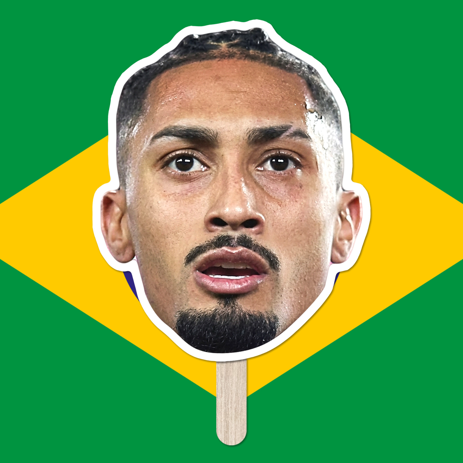 Brazil National Team Big Head Cutout – Neymar Jr, Vinicius Jr, Rodrygo