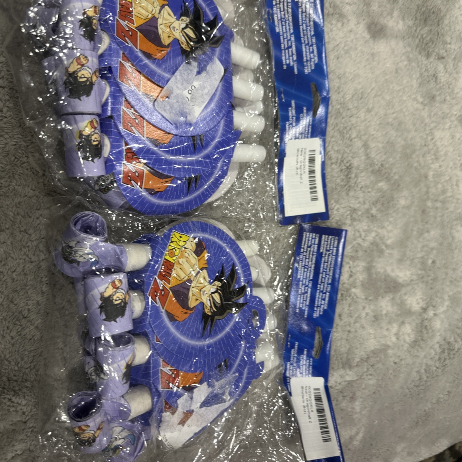 Lot Of 2 – 8 Pack DRAGON BALL Z BLOWOUTS ~ Birthday Party Supplies Favors GoKu