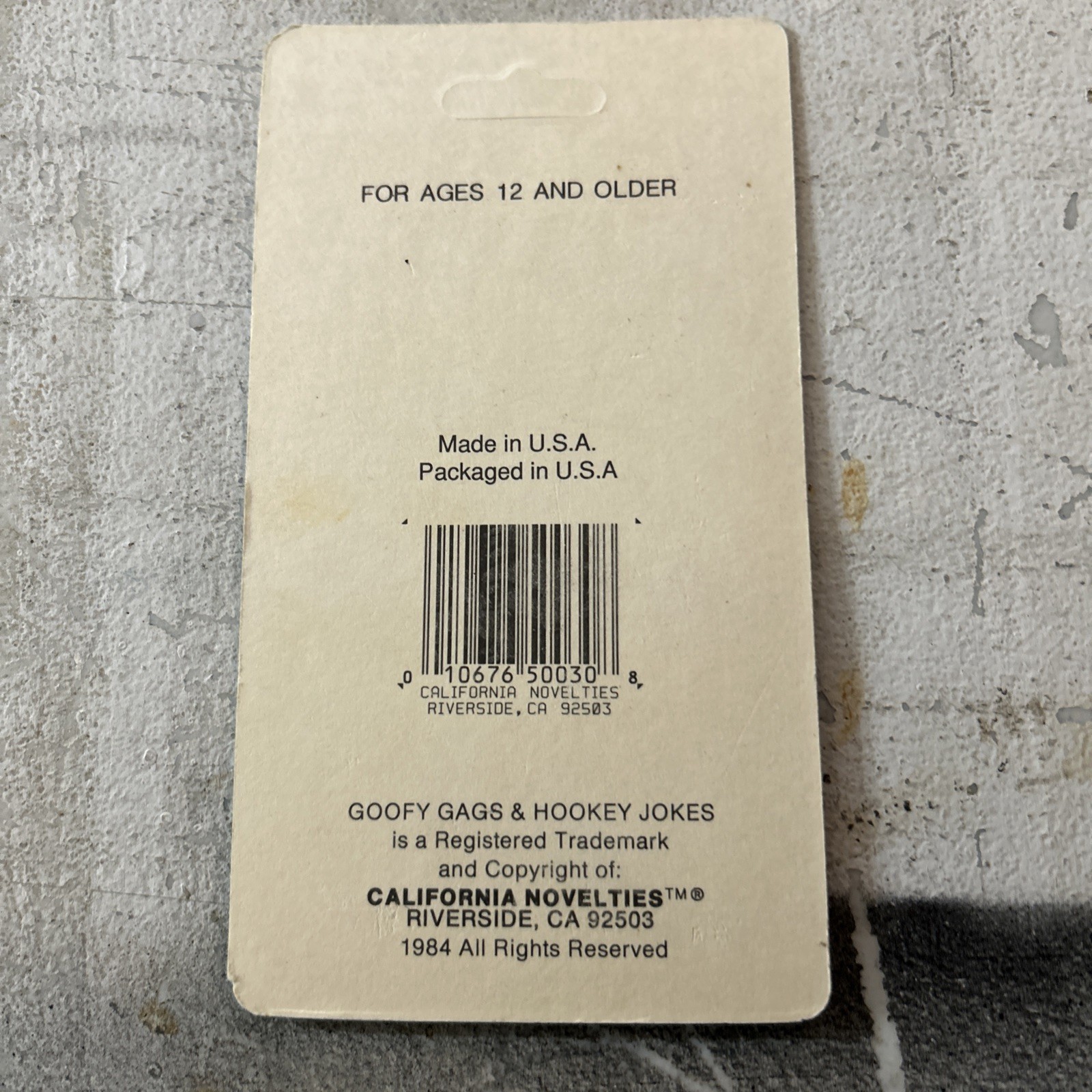 RARE 1984 ORIGINAL STINK LOADS NEW ON CARD CA. NOVELTIES VERY HARD TO FIND