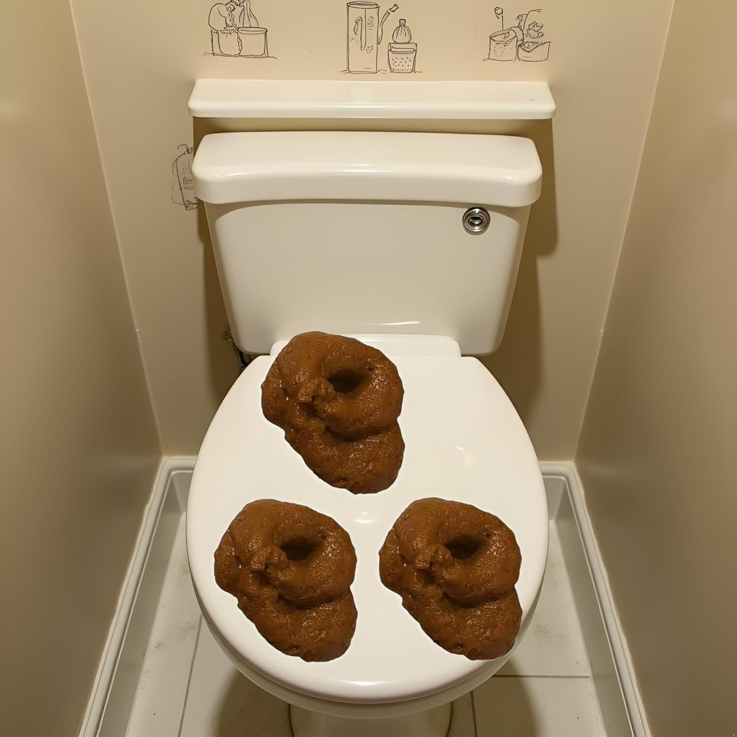 3Pcs Brown Fake Poopy Props, Realistic Fake Poop, Novelty Floating Fake Poop Pro