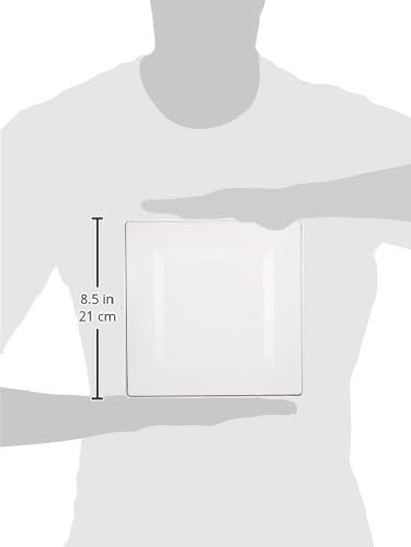 Clear Disposable Square Plastic Plates, 8″, 70-Count – Perfect for Any Occasion