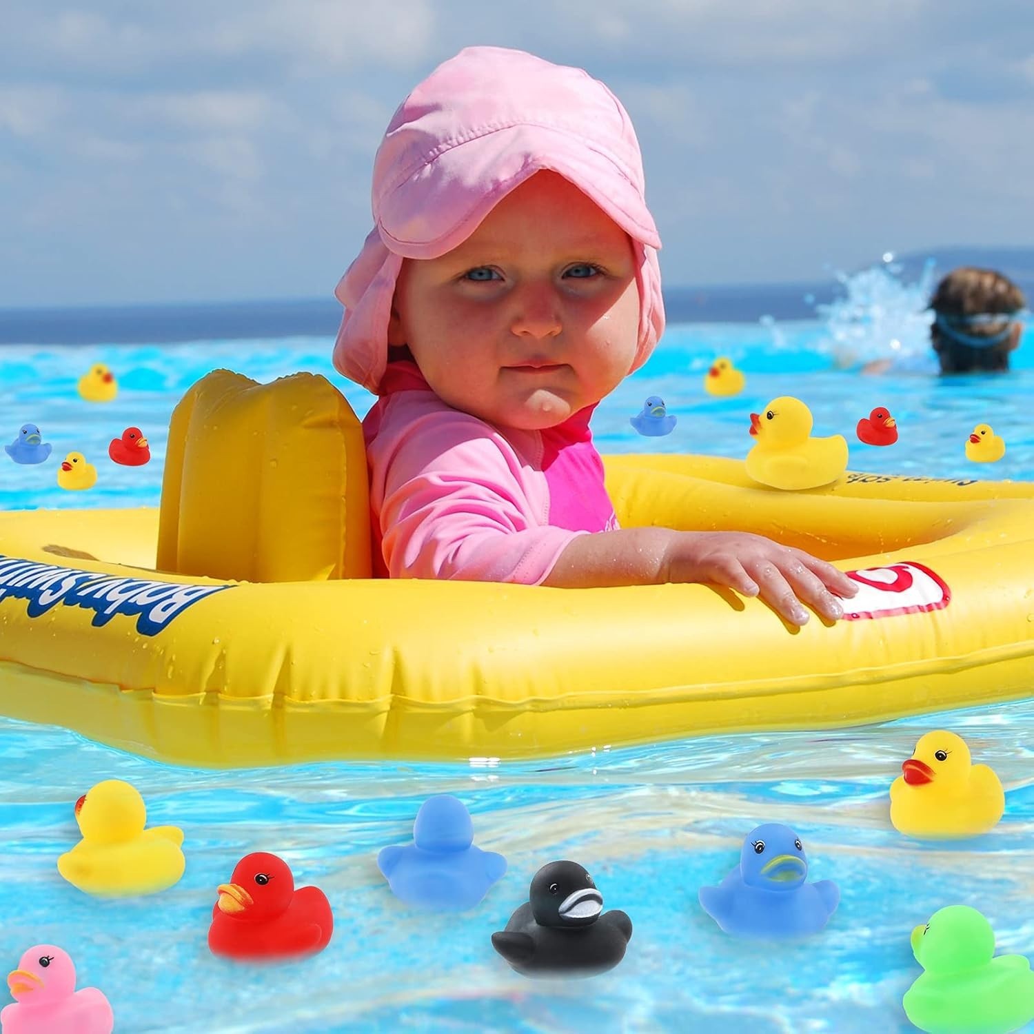 50 PCS Jeep Rubber Ducks in Bulk Assorted Duckies for Ducking Cruise Ducks Small