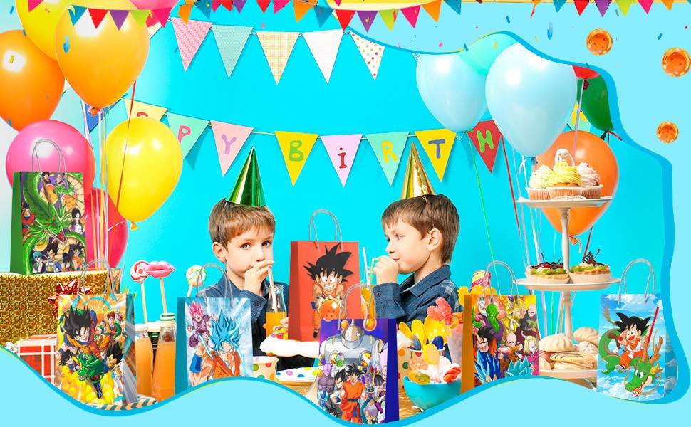 24 Dragon Ball Z Party Bag,Dragon Ball Z Birthday Gift Pack Candy Bag Loot Bags