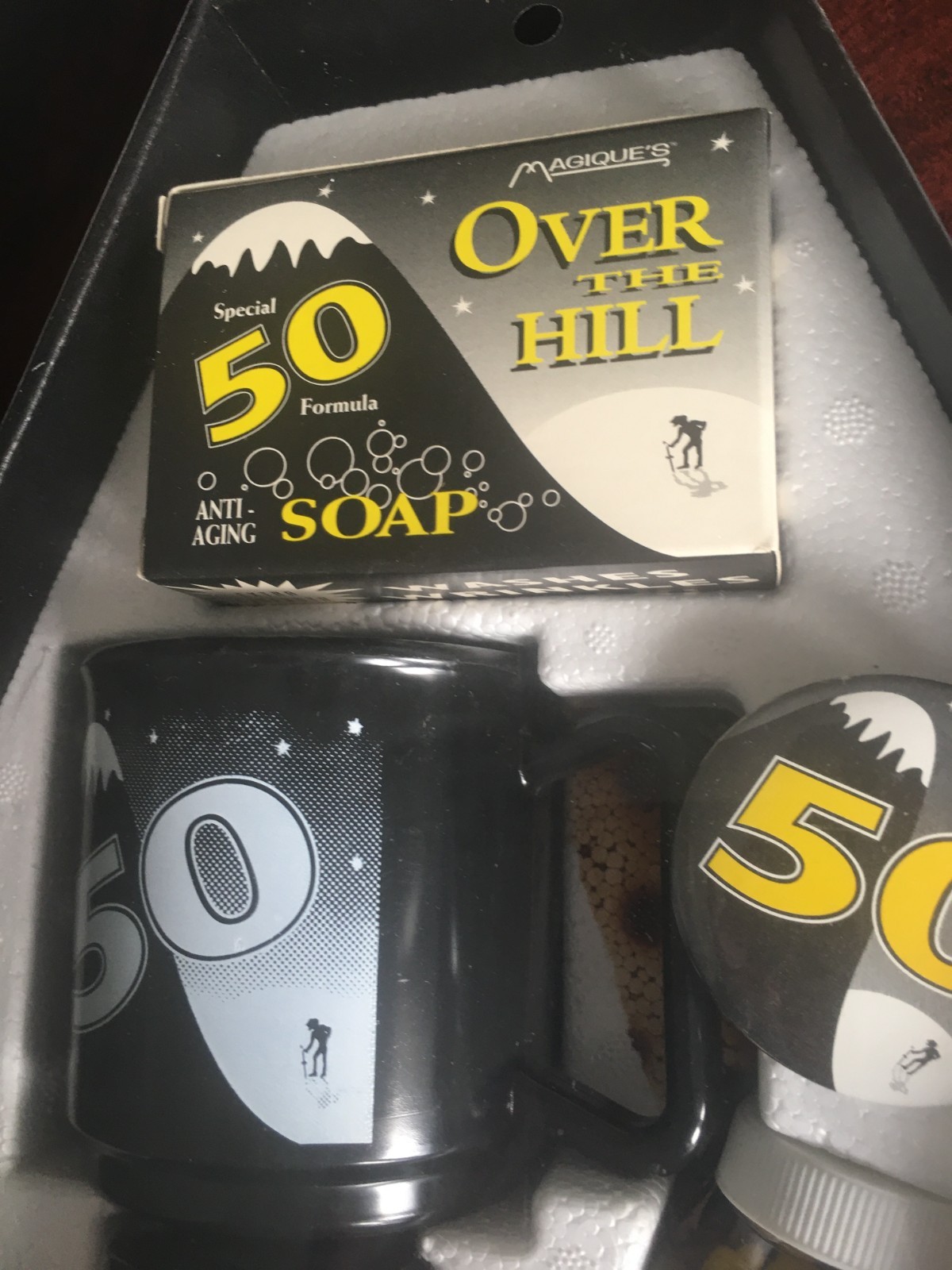 Over The Hill Coffin Gag Gift Box Novelty 50th Birthday 1994 Magique Novelty,New