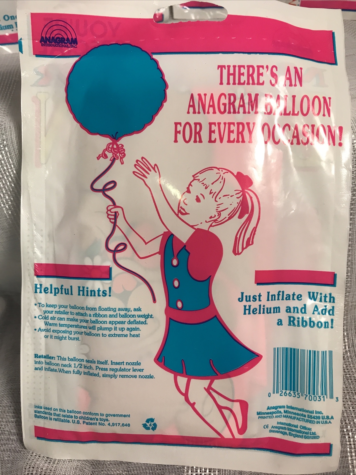 ANAGRAM MYLAR Balloons (3) NEW unopened pkgs NOS USA YOU’RE SPECIAL All Occasion