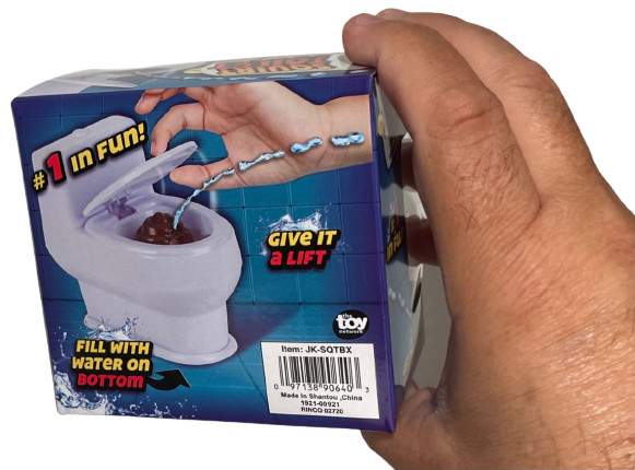 Funny SQUIRT TOILET Lift Seat Squirting Shoots Water Joke Prank Gag Gift Poop