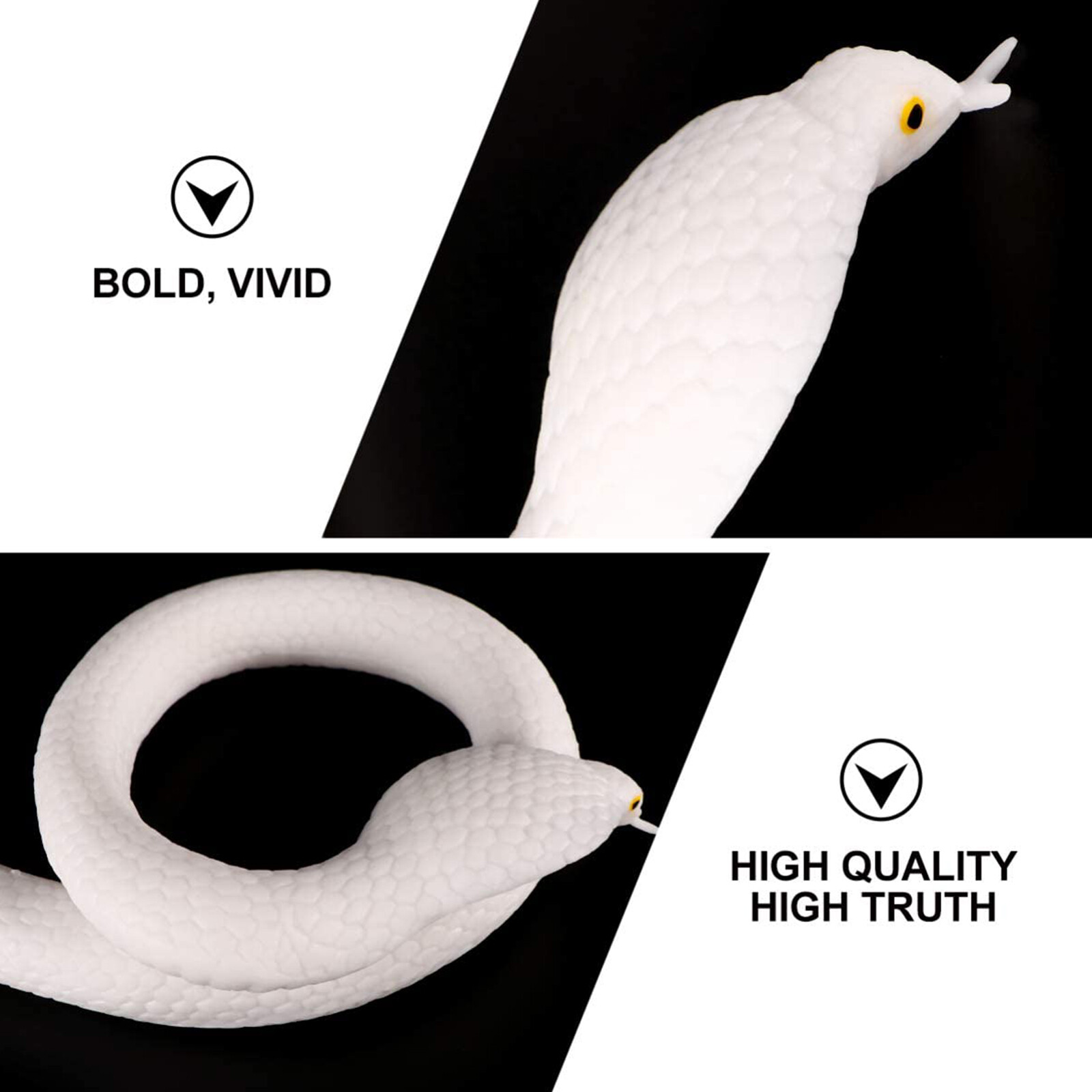 32″/48″/56″ Fake Realistic Snake Lifelike Scary Rubber Toy Prank Party Joke Prop