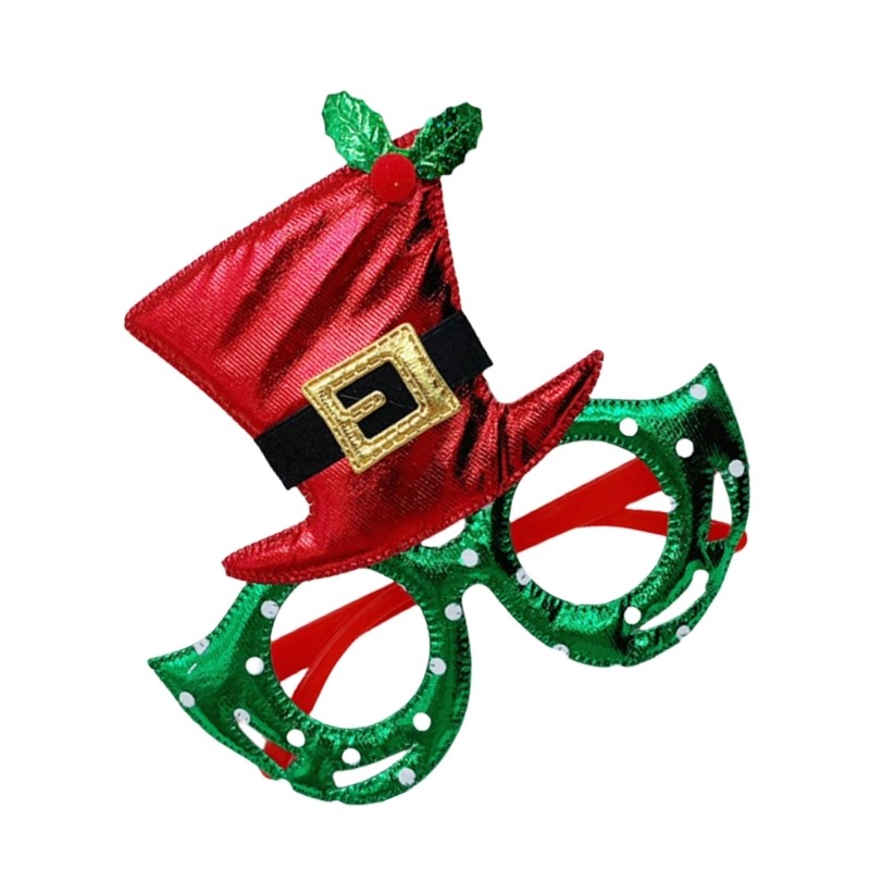 Adult Unisex Carnivals Christmas Eyeglasses New Year Glasses Party Photo Props